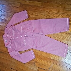 Sweet Dreams red & white pajama set "Grayson" size 10